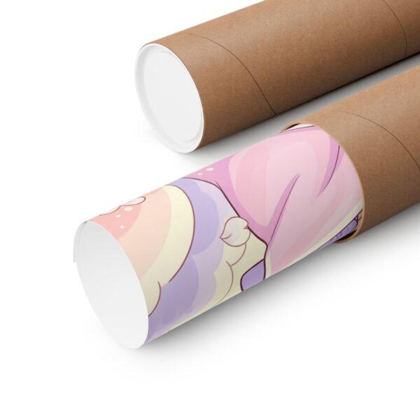 Poster I Slapend Meisje I Kinderkamer decor I Zachte pastelkleuren I Cadeau - Afbeelding 3
