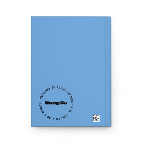 Hardcover Notitieboekje voor vechtsport I Kung Fu I  I am a winner I Cadeau I Blauwe matte afwerking - Afbeelding 3