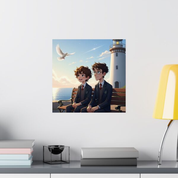 Matte poster voor kinderkamer I speelruimte I Studenten I Vuurtoren - Afbeelding 16