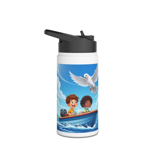 Waterfles I Jongens in Speedboat I Duif I Heilige Geest I School en Sport I Cadeau - Afbeelding 3
