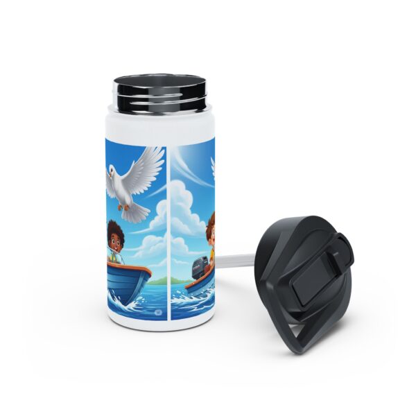 Waterfles I Jongens in Speedboat I Duif I Heilige Geest I School en Sport I Cadeau - Afbeelding 4