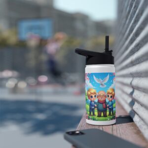 Kleurrijke waterfles voor kinderen I Jongens helpen een opaatje I School I Buitenavonturen