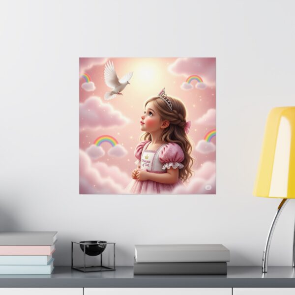 Matte Poster I Princess Art Print I Kinderkamer Decor, I Cadeau voor Kinderen I Roze - Afbeelding 16