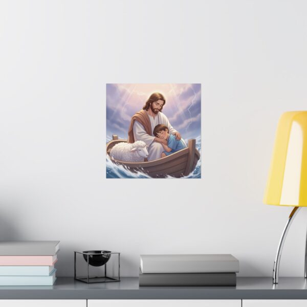 Poster I Jezus en Kind I Muurkunst I Cadeau I Kinderruimte - Afbeelding 7
