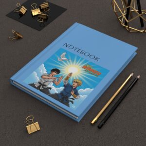 Hardcover Notitieboekje voor vechtsport I Kung Fu I  I am a winner I Cadeau I Blauwe matte afwerking