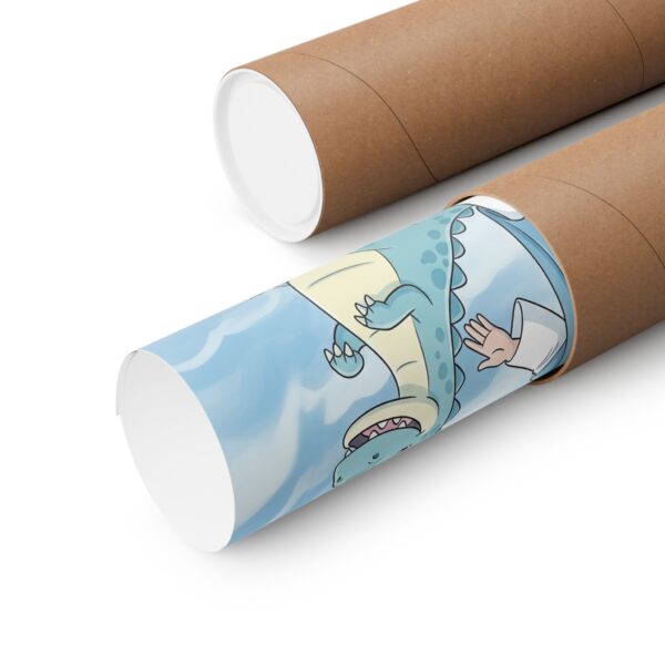 Poster I Kinderen I Dino I Veilig bij Jezus I Kinderkamer I Slaapkamer I Cadeau - Afbeelding 3