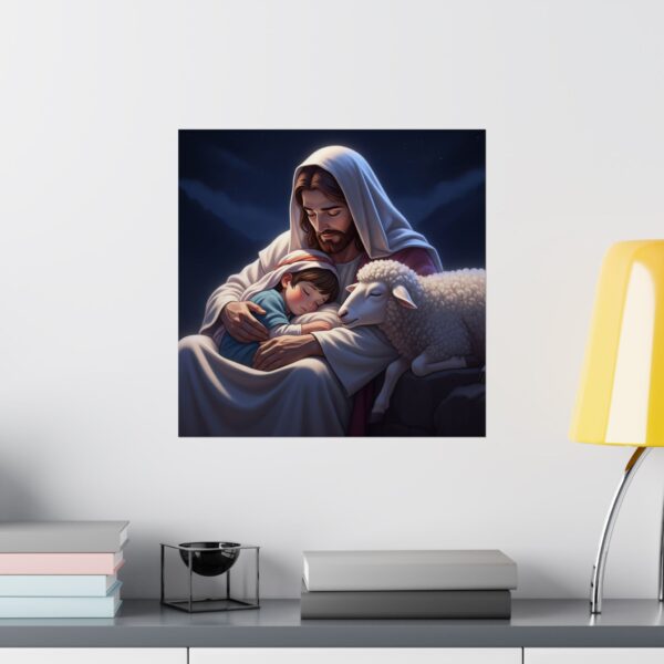 Poster I Kind slaapt veilig bij Jezus I Kinderkamer decoratie I Cadeau - Afbeelding 16