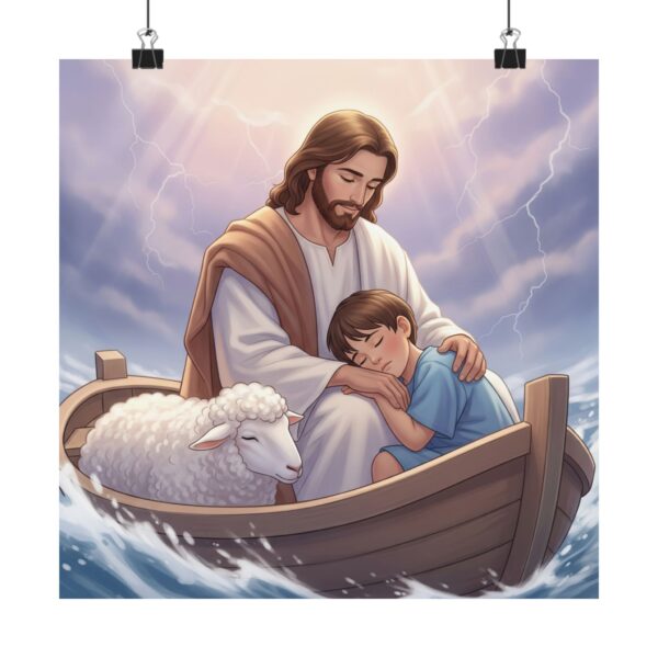 Poster I Jezus en Kind I Muurkunst I Cadeau I Kinderruimte - Afbeelding 5
