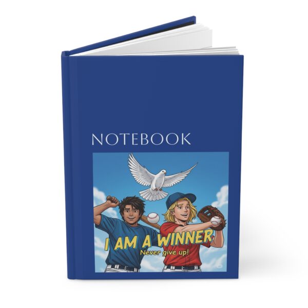 Hardcover Notitieboek I Ik ben een winnaar I Honkbal I Cadeau - Afbeelding 2