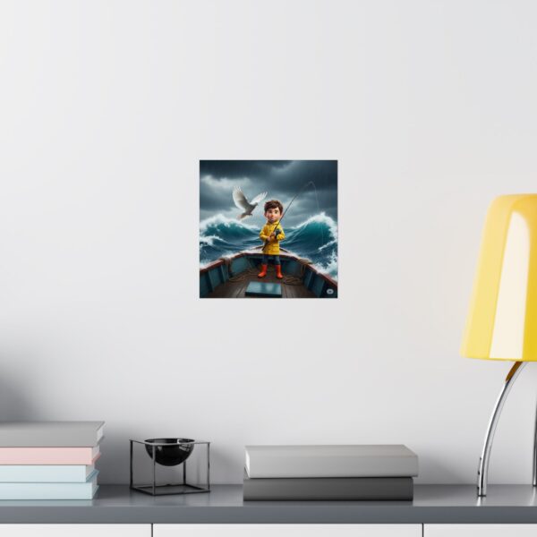 Poster I Visser jongentje I Nautisch I Kinderkamer Decor I Avontuurlijk I Inspirerend - Afbeelding 4