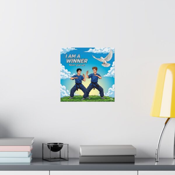 Motiverende vechtsport poster I Kung Fu I Never Give Up! I Speelkamer I Decoratie - Afbeelding 7