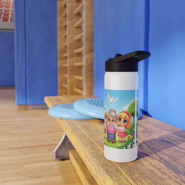 Waterfles voor kinderen I Meisjes helpen omaatje I  Buitenplezier I School I Sport I Cadeau - Afbeelding 11