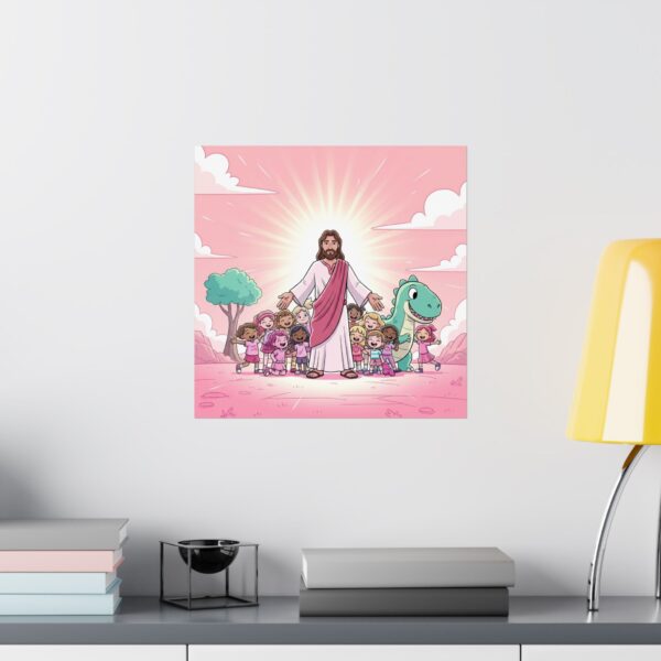 Poster I Jezus I Dino I Kinderen I Kinderkamer Decor I Speelkamer I Cadeau - Afbeelding 13