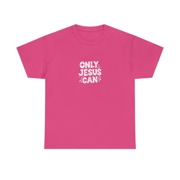 T-Shirt I Only Jesus Can I Roze I Jongeren I Cadeau - Afbeelding 5