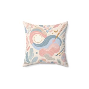 Kussen I Gezellige Woondecoratie I Kunstcollectie I Cadeau voor Ontspanning I Pastel kleuren