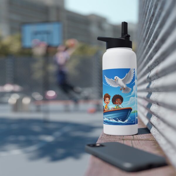 Waterfles I Jongens in Speedboat I Duif I Heilige Geest I School en Sport I Cadeau - Afbeelding 15