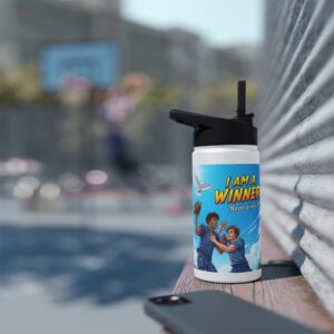 Roestvrijstalen waterfles I  Ik ben een Winnaar! I Honkbal I Sportfles I School I Sport