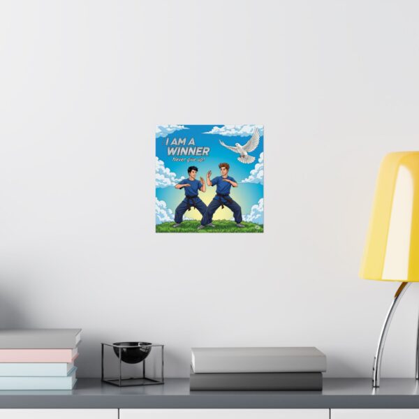 Motiverende vechtsport poster I Kung Fu I Never Give Up! I Speelkamer I Decoratie - Afbeelding 4