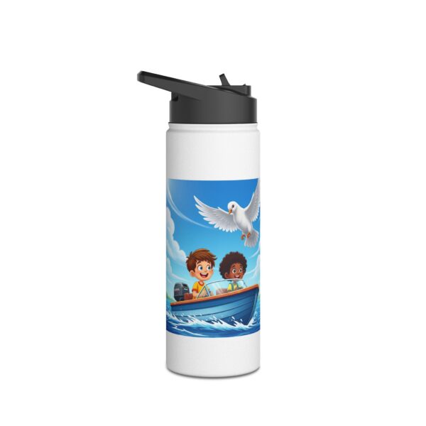 Waterfles I Jongens in Speedboat I Duif I Heilige Geest I School en Sport I Cadeau - Afbeelding 8