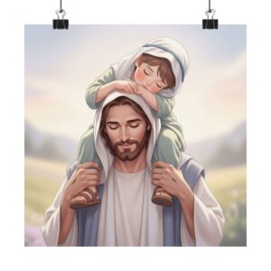 Hartverwarmende Matte Poster I Woon Decoratie I Kinderruimte I Kinderslaapkamer