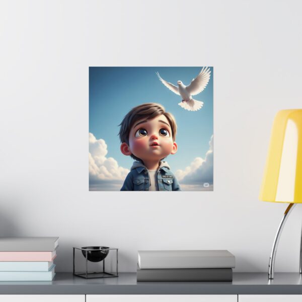 Poster I Kind van God I Duif I Kinderkamer I Decor I  Inspirerend - Afbeelding 13