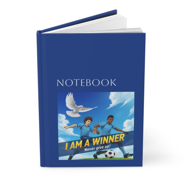 Inspirerend I Notitieboekje I Voetbal I I am a winner! I Harde kaft I Dagelijks gebruik I School I Cadeau - Afbeelding 2