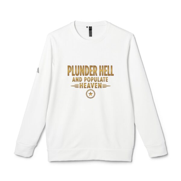 Trendy Adidas unisex sweatshirt I Plunder Hell en Populate Heaven I Casual stijl