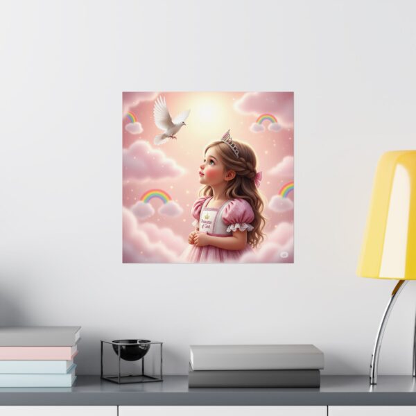 Matte Poster I Princess Art Print I Kinderkamer Decor, I Cadeau voor Kinderen I Roze - Afbeelding 13