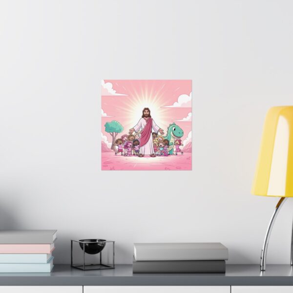 Poster I Jezus I Dino I Kinderen I Kinderkamer Decor I Speelkamer I Cadeau - Afbeelding 7