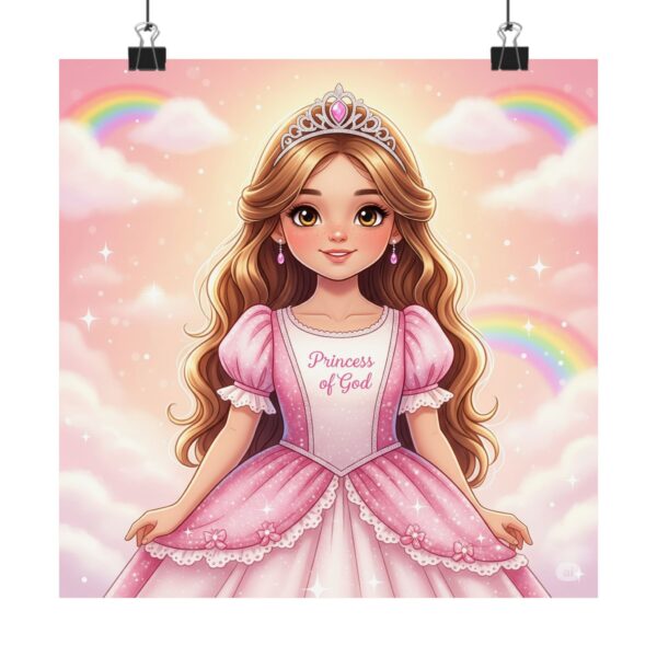 Matte poster I Prinses van God I Schattig Meisje I Decor I Kinderkamer I Fantasie Prints