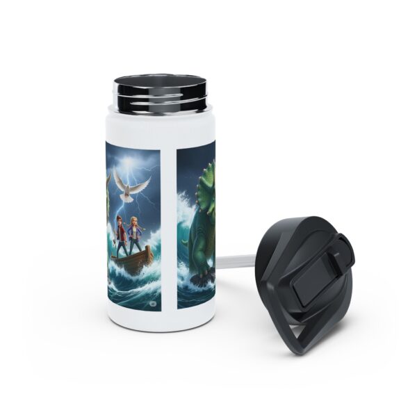 Roestvrijstalen waterfles met avontuur thema | Dino Design I Cadeau I Kamperen I Wandelen - Afbeelding 5