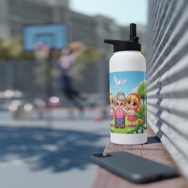 Waterfles voor kinderen I Meisjes helpen omaatje I  Buitenplezier I School I Sport I Cadeau - Afbeelding 16