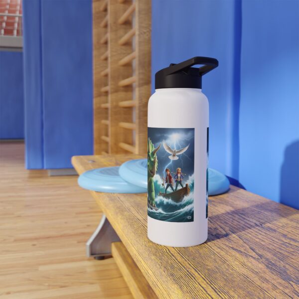 Roestvrijstalen waterfles met avontuur thema | Dino Design I Cadeau I Kamperen I Wandelen - Afbeelding 17
