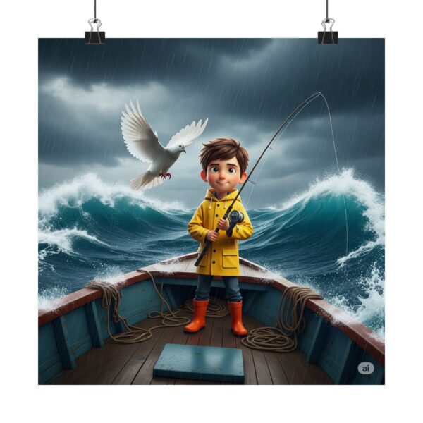 Poster I Visser jongentje I Nautisch I Kinderkamer Decor I Avontuurlijk I Inspirerend - Afbeelding 5