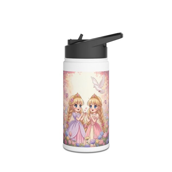 Thermo Waterfles met Prinsessen I Cadeau voor meisjes I Duif I Milieuvriendelijke drinkgerei I - Afbeelding 4