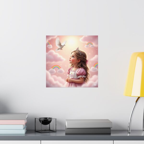 Matte Poster I Princess Art Print I Kinderkamer Decor, I Cadeau voor Kinderen I Roze - Afbeelding 10