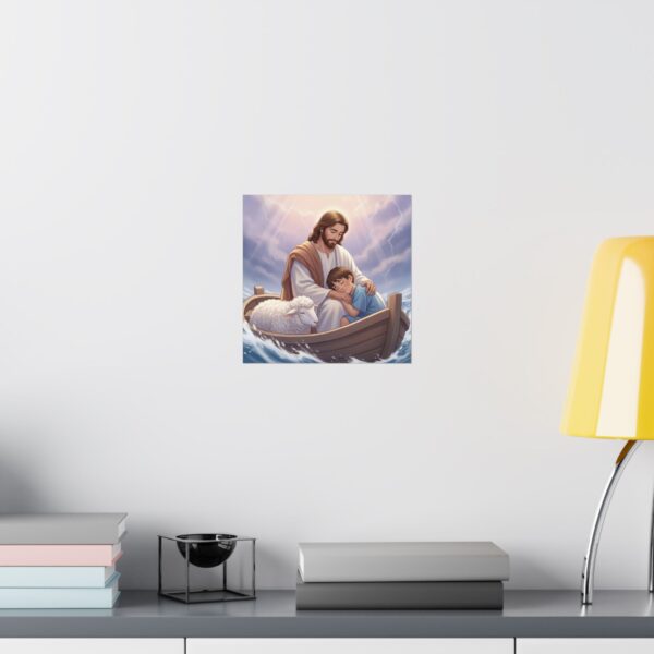 Poster I Jezus en Kind I Muurkunst I Cadeau I Kinderruimte - Afbeelding 4