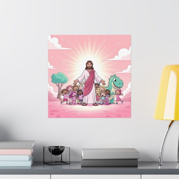 Poster I Jezus I Dino I Kinderen I Kinderkamer Decor I Speelkamer I Cadeau - Afbeelding 16