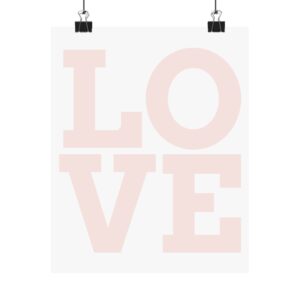 Love Matte Poster I Romantisch I Home Decor I Cadeau I Huwelijk I Valentijn