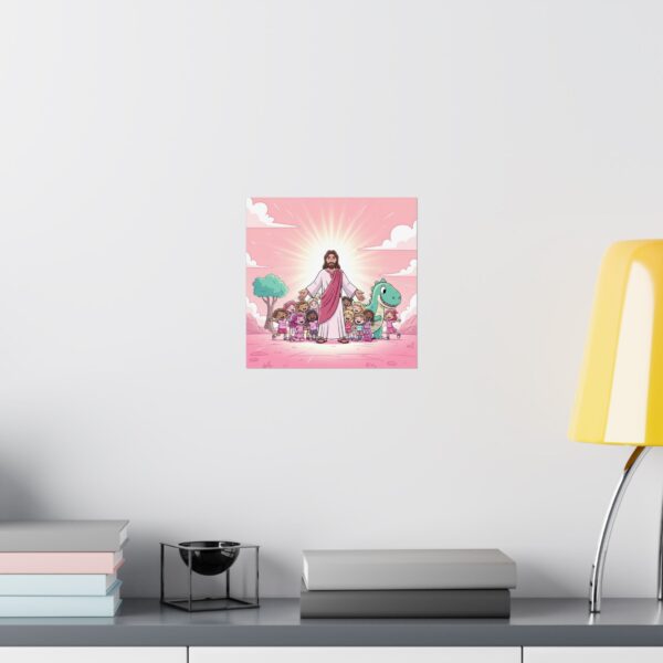 Poster I Jezus I Dino I Kinderen I Kinderkamer Decor I Speelkamer I Cadeau - Afbeelding 4