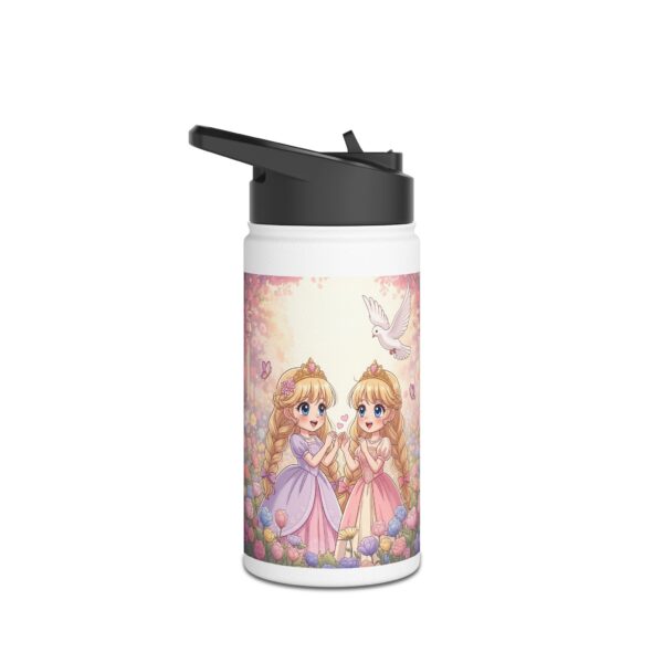 Thermo Waterfles met Prinsessen I Cadeau voor meisjes I Duif I Milieuvriendelijke drinkgerei I - Afbeelding 3