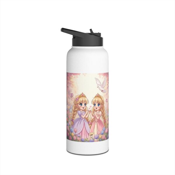 Thermo Waterfles met Prinsessen I Cadeau voor meisjes I Duif I Milieuvriendelijke drinkgerei I - Afbeelding 14