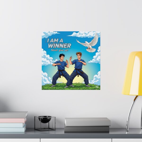 Motiverende vechtsport poster I Kung Fu I Never Give Up! I Speelkamer I Decoratie - Afbeelding 13