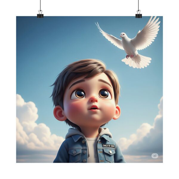 Poster I Kind van God I Duif I Kinderkamer I Decor I  Inspirerend - Afbeelding 11