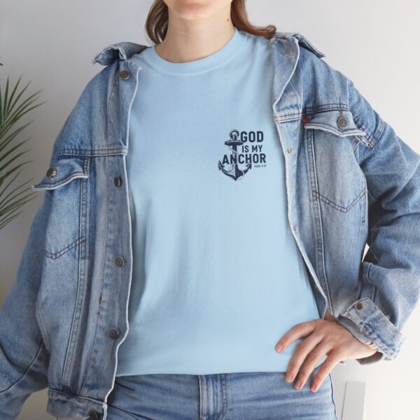 T-Shirt I God is my Anchor I Nautisch I Diverse kleuren - Afbeelding 6