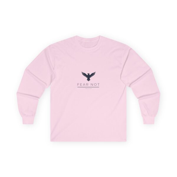 T-shirt I  Lange mouwen I Fear Not! I Adelaar I Blauw logo I Unisex I Katoen - Afbeelding 7