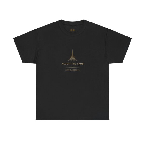 T-Shirt I Accept the Lamb I Subtiel I Licht en fijn gouden logo I Unisex I Casual - Afbeelding 6