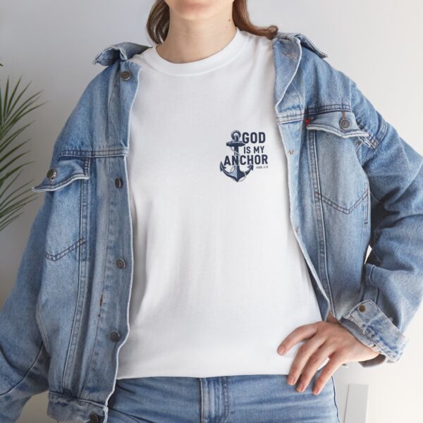 T-Shirt I God is my Anchor I Nautisch I Diverse kleuren - Afbeelding 2