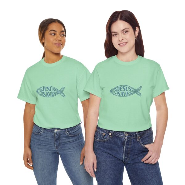 T-Shirt I Jesus Saves I Unisex I Zwaar Katoen I Diverse kleuren - Afbeelding 6