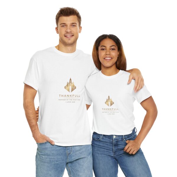 T-Shirt I Thankful partner of the most high I Unisex I Casual I Diverse kleuren - Afbeelding 2